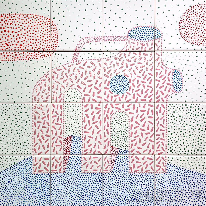 Marcin Waśka-Obraz ceramiczny- Wazon-Malarstwo