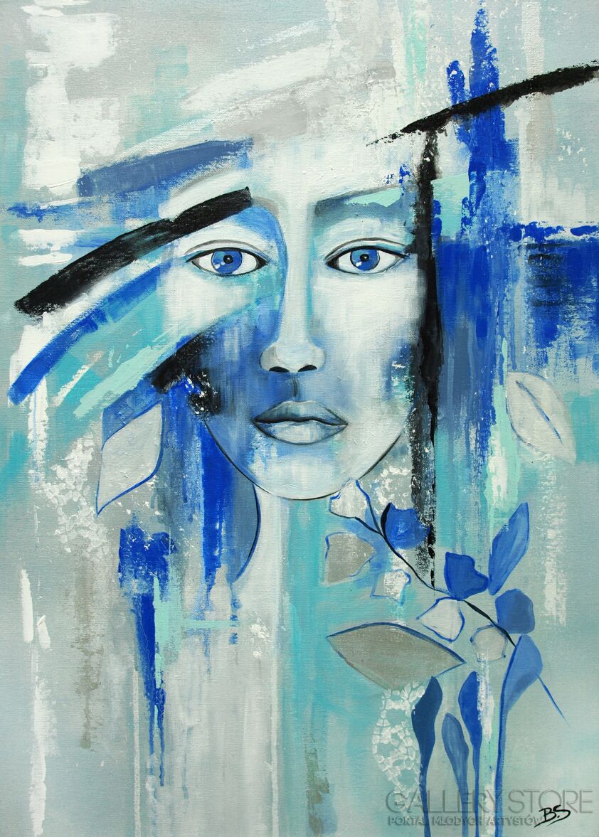Barbara Soborak-W świetle błękitu-Malarstwo