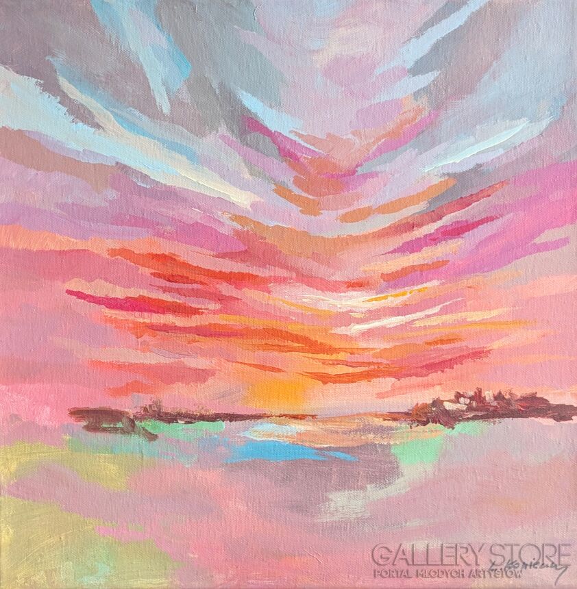 Laura Konieczny-Płomień ciszy-Malarstwo