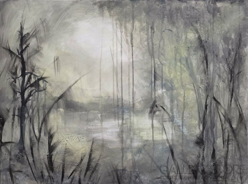 Katarzyna Śliwka-Mrok poranka-Malarstwo