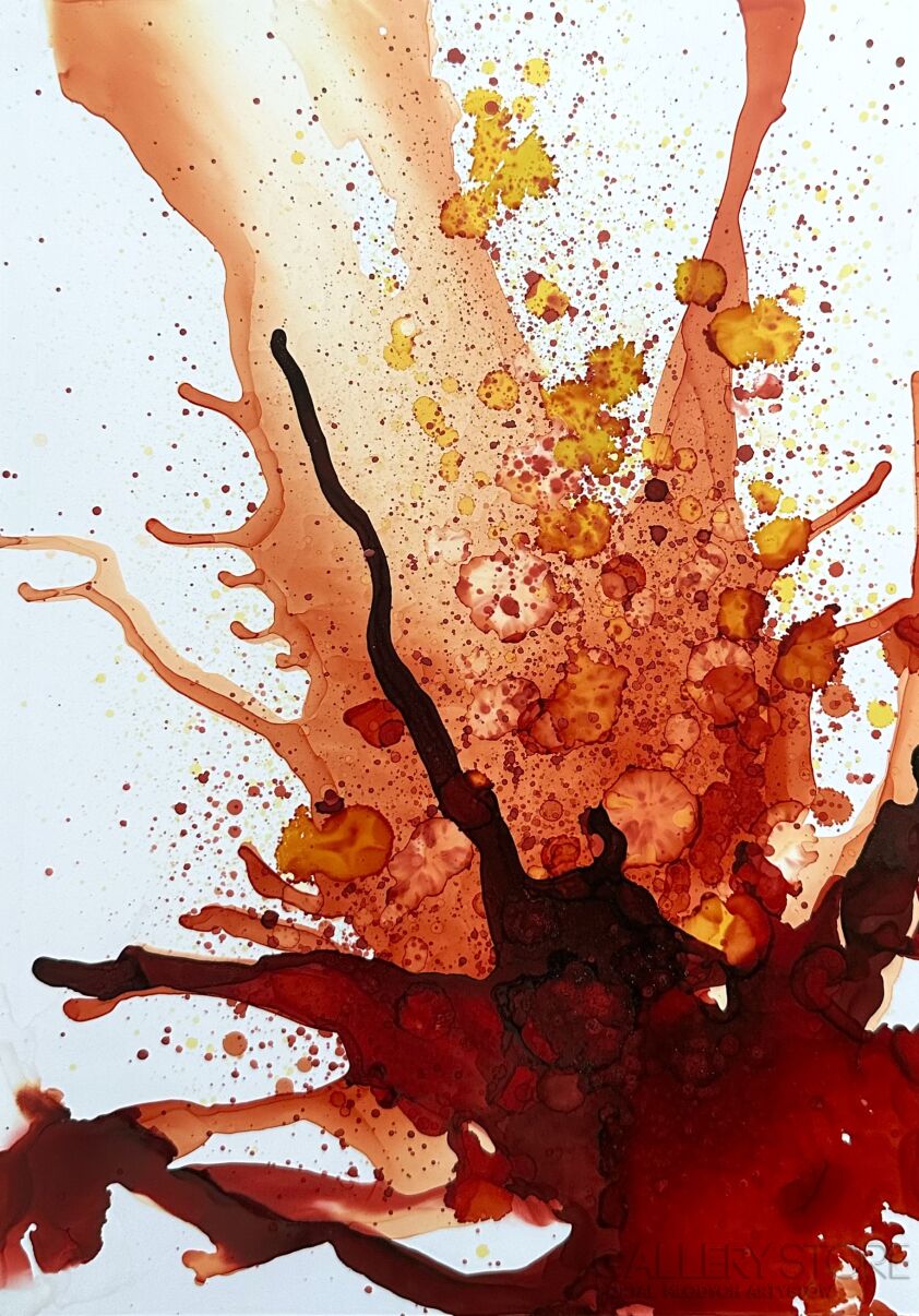 Joanna Wietrzycka-Red explosion 1-Technika mieszana