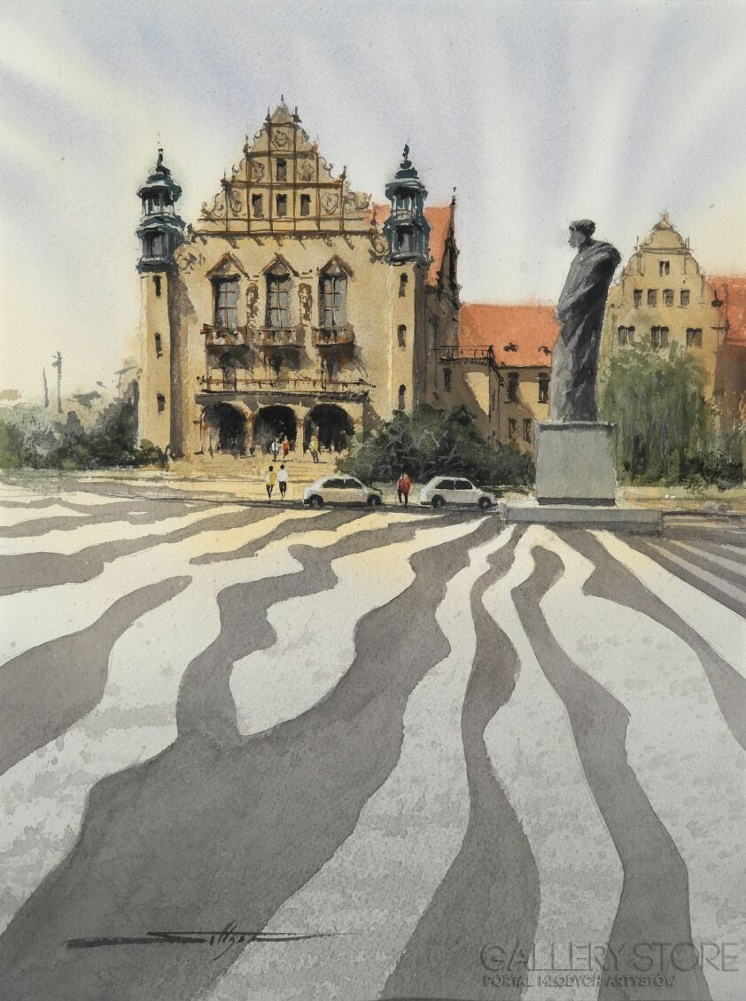 Mariusz Sołtysiak-Collegium Minus UAM-Akwarela