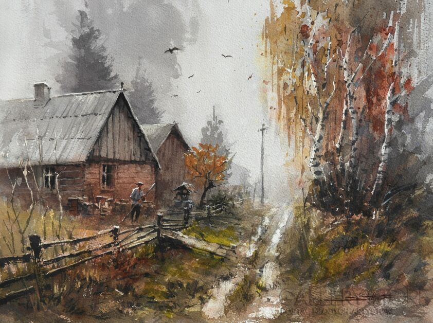 Mariusz Sołtysiak-Opowieść jesienna dziadka-Malarstwo