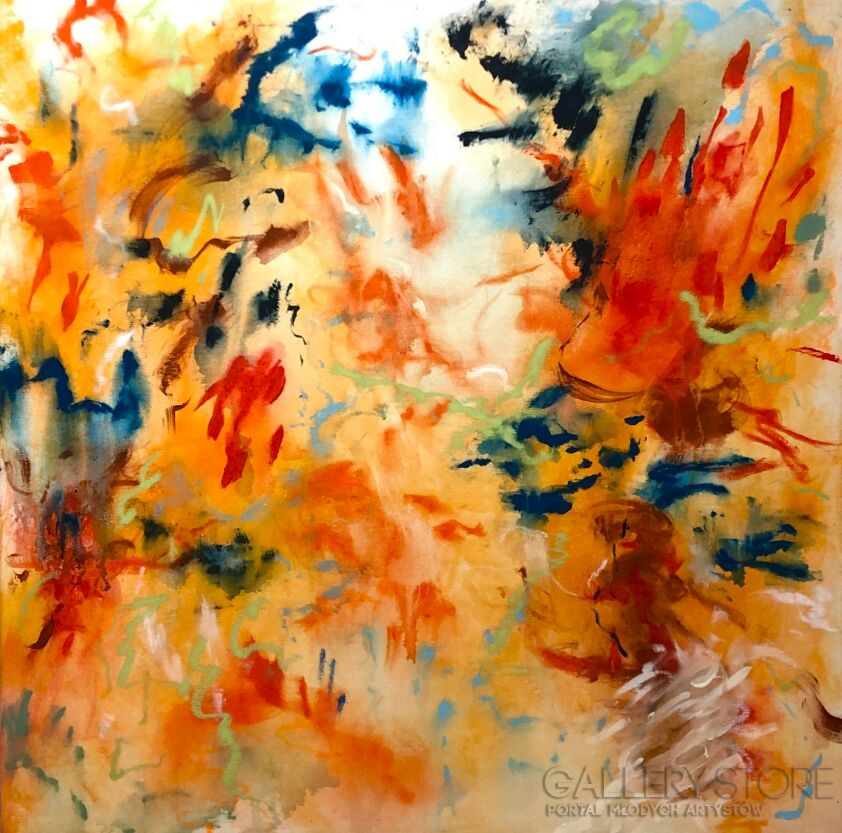 Justyna Mazur-Dancing Flames-Malarstwo