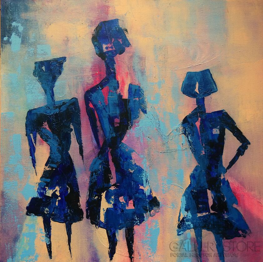 Alicja Wysocka-Trzy siostry II-Malarstwo