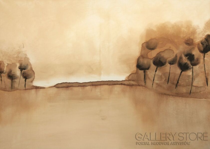 Alicja Wysocka-Mgła nad jeziorem-Malarstwo