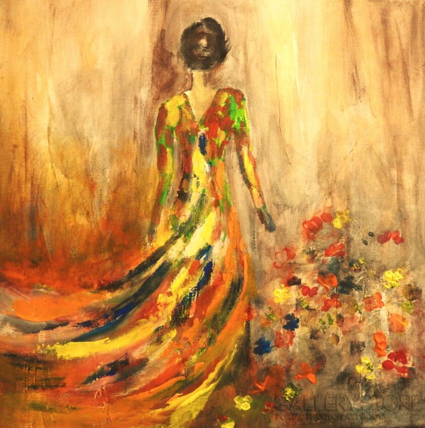 Alicja Wysocka-Kwietna dziewczyna-Malarstwo