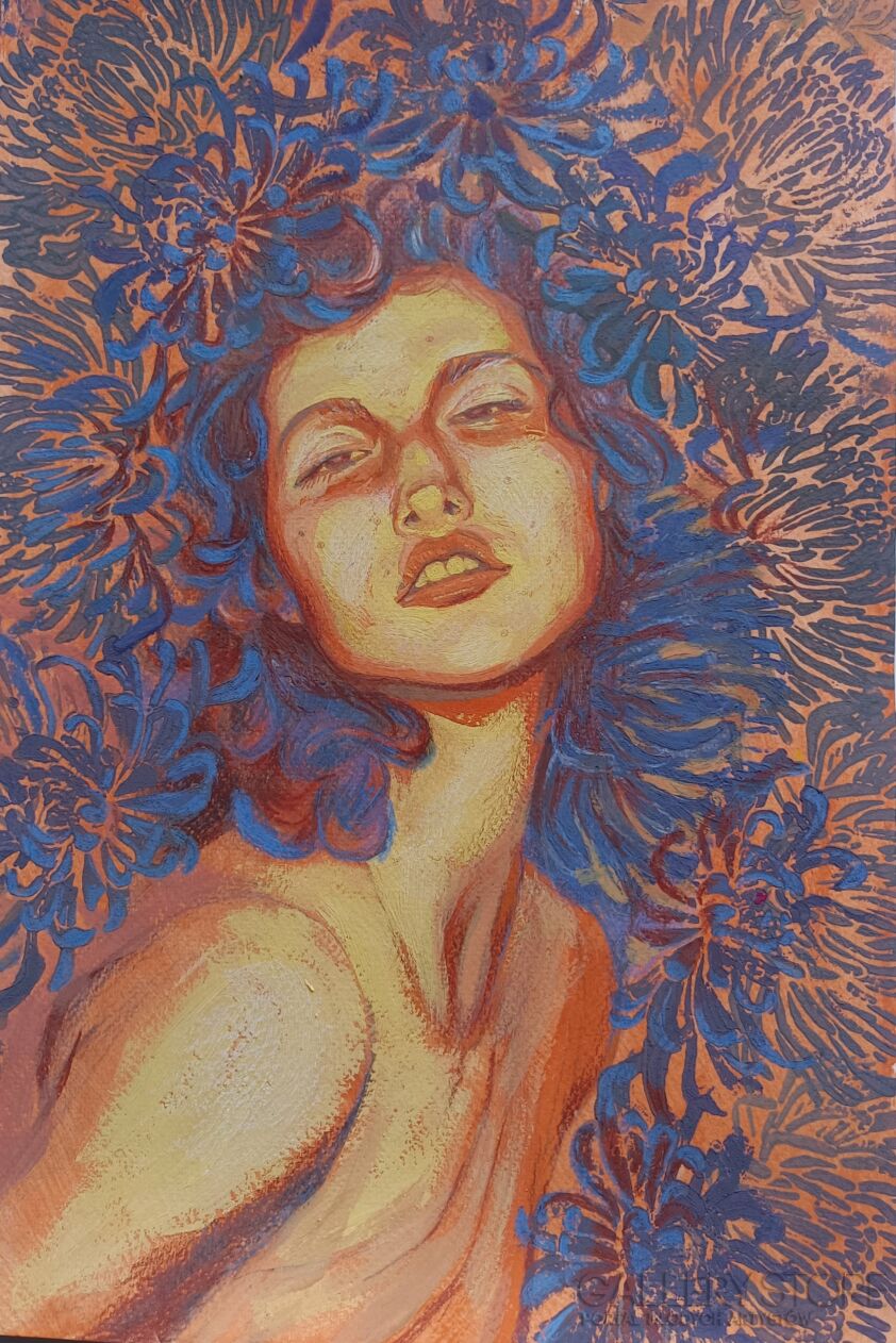 Natalia Leocho-Flower punch-Malarstwo