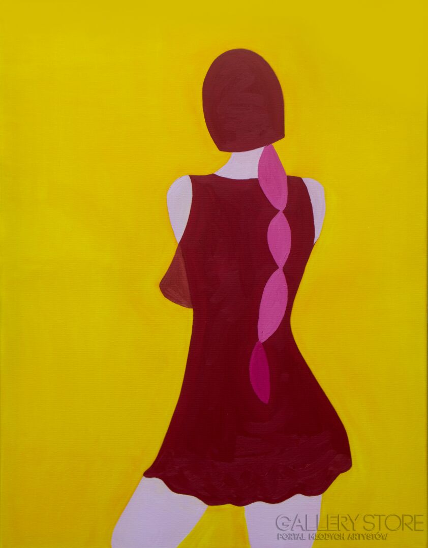 Agnieszka Brzezińska-Siostra z warkoczem-Olej