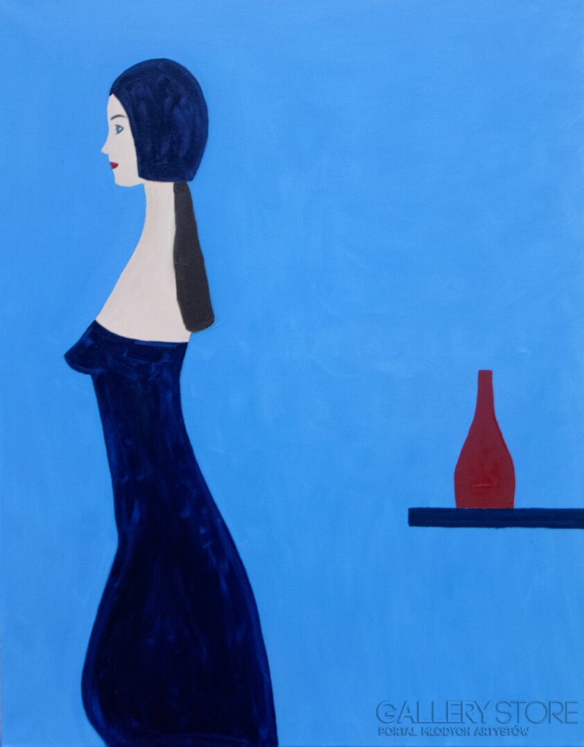 Agnieszka Brzezińska-Dziewczyna z wazonem-Malarstwo