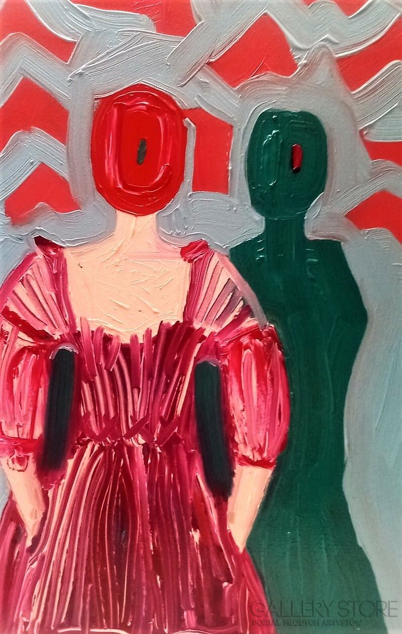 Agnieszka Brzezińska-Siostry z księgami-Malarstwo