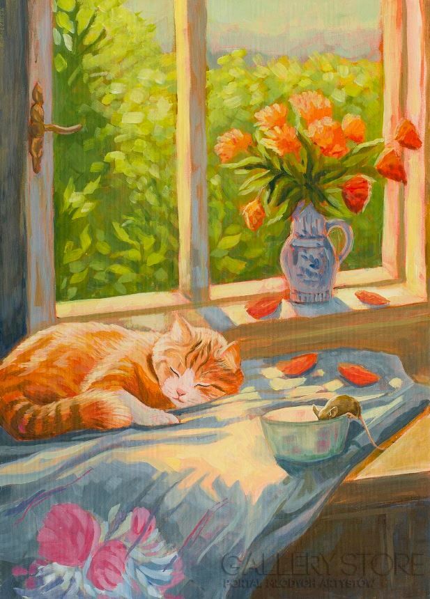 KATARZYNA MELZACKA-Very lazy Sunday-Akryl