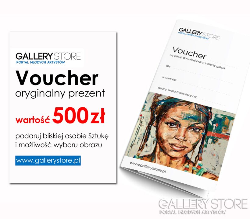 Voucher Gallerystore-Voucher Gallerystore - wartość 500 zł-Akwarela