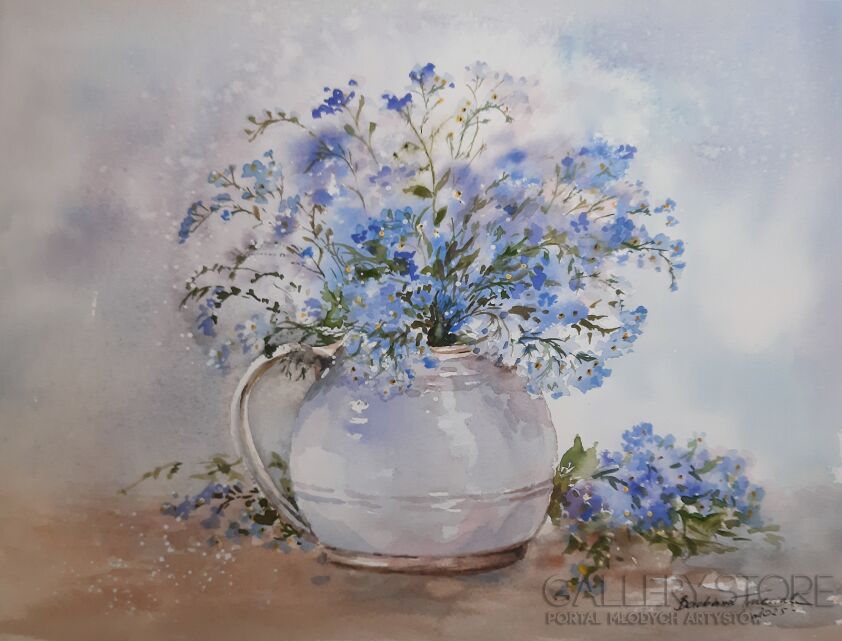 Barbara Trzeciak-Niezapominajki-Malarstwo