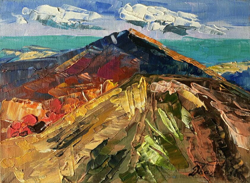 Dorota Łaz-Połoniny bieszczadzkie 2-Malarstwo