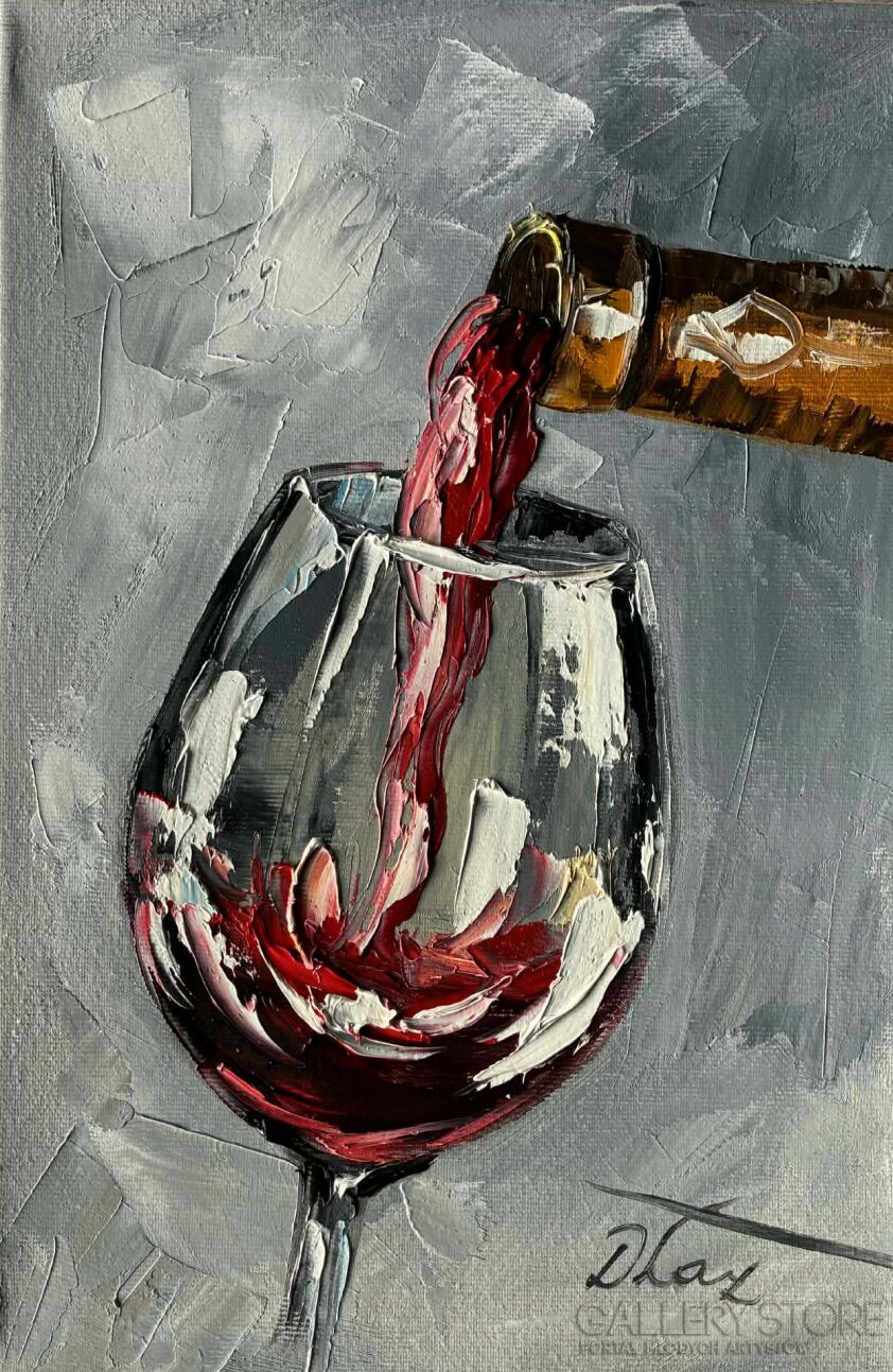 Dorota Łaz-Czerwone wino-Malarstwo