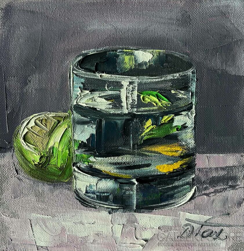 Dorota Łaz-Poproszę z limonką...-Malarstwo