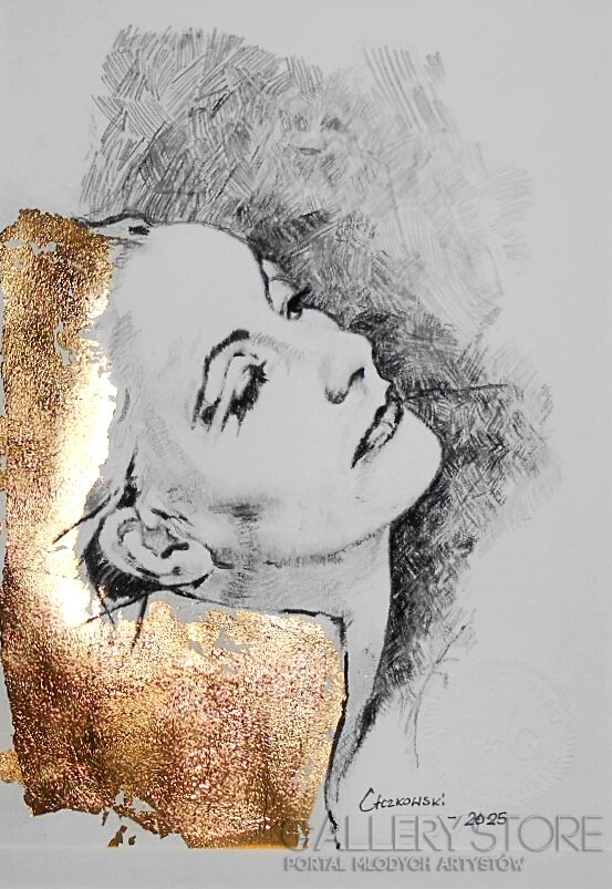 Leszek Gaczkowski-Greta Garbo-Rysunek