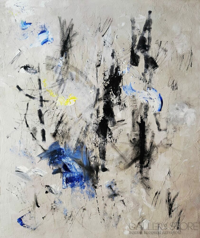 Dominika Gołąb-Echoes of Cobalt -Malarstwo