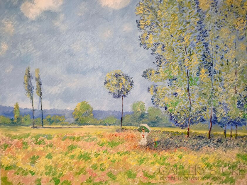 Mikołaj Juszczak-Pani z parasolką-Malarstwo