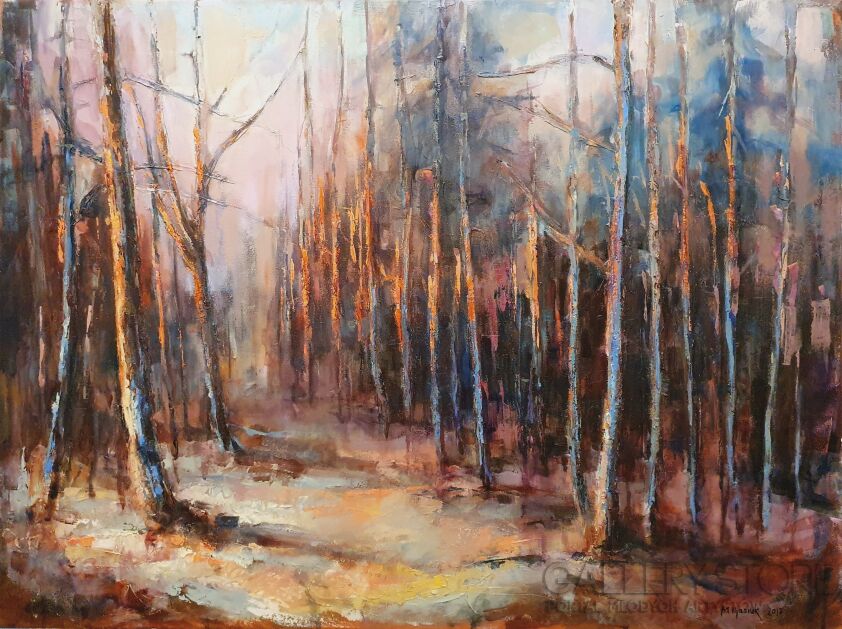 Mariusz Iljasiuk-Wnętrze lasu-XXXI-Malarstwo