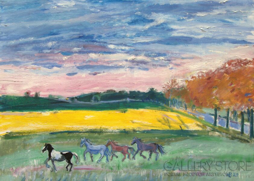 Bożena Hoffmann-Kolorowe sny-Malarstwo