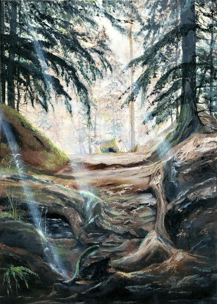 Ewa Lenart-Zamyślony..-Malarstwo