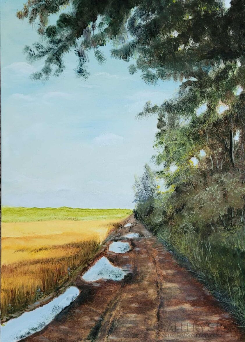 Ewa Lenart-Po deszczu-Malarstwo