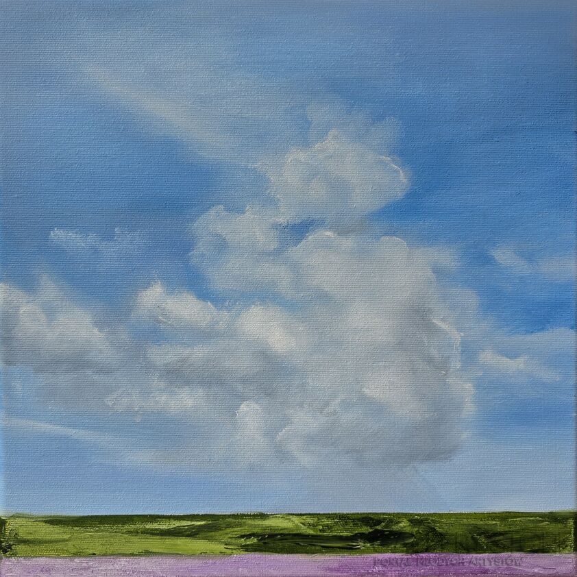 Joanna Komorek-Lawendowe pole II-Malarstwo