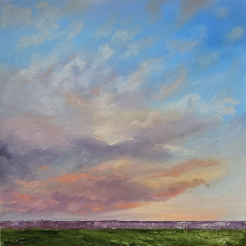 Joanna Komorek-Lawendowe pole III-Malarstwo