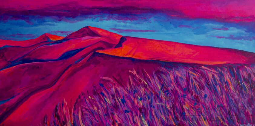 Oksana Chumakova-Obraz „Letnie Karpaty”-Malarstwo