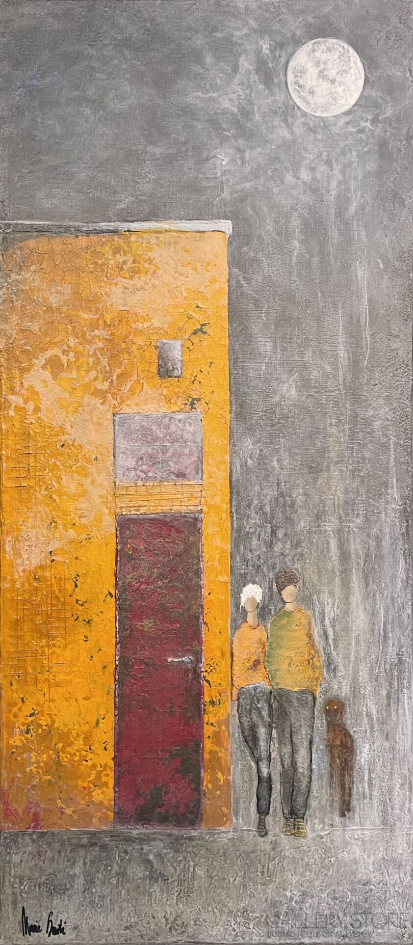 Marie  Sarté-Wieczorny spacer-Akryl