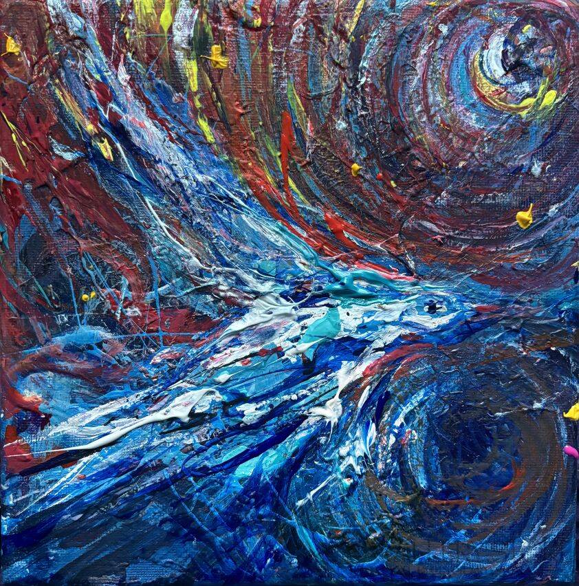 Majka Dombrowicz-Błękitne nastroje-Malarstwo