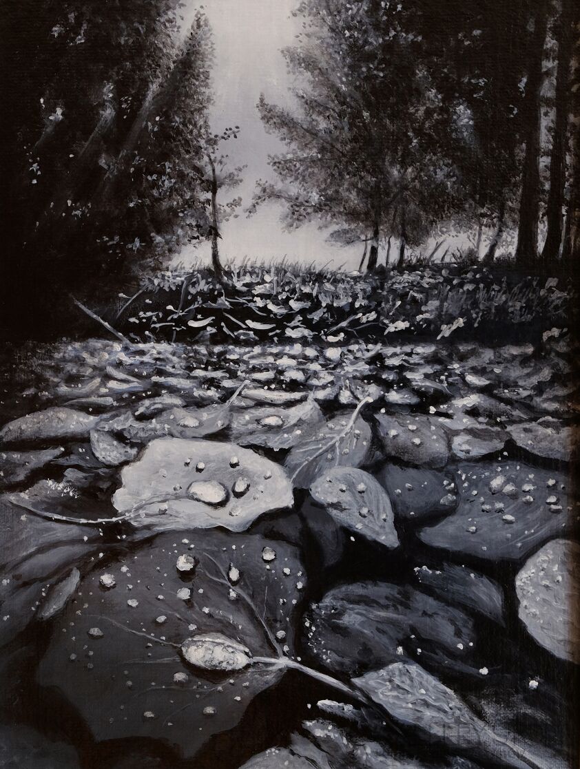 Kazimierz Pańszczyk-Liście-Malarstwo