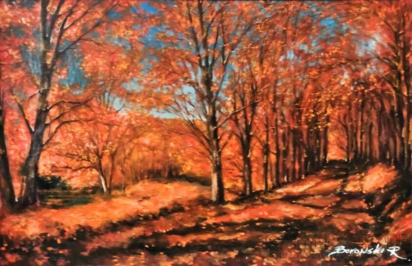 Robert Borowski-Pejzaż jesienny-Malarstwo