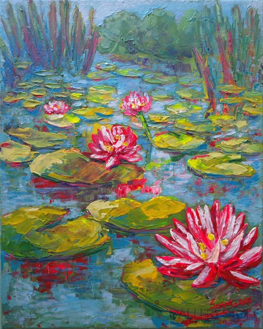 Sara Domeracka-Piankowe nenufary-Malarstwo