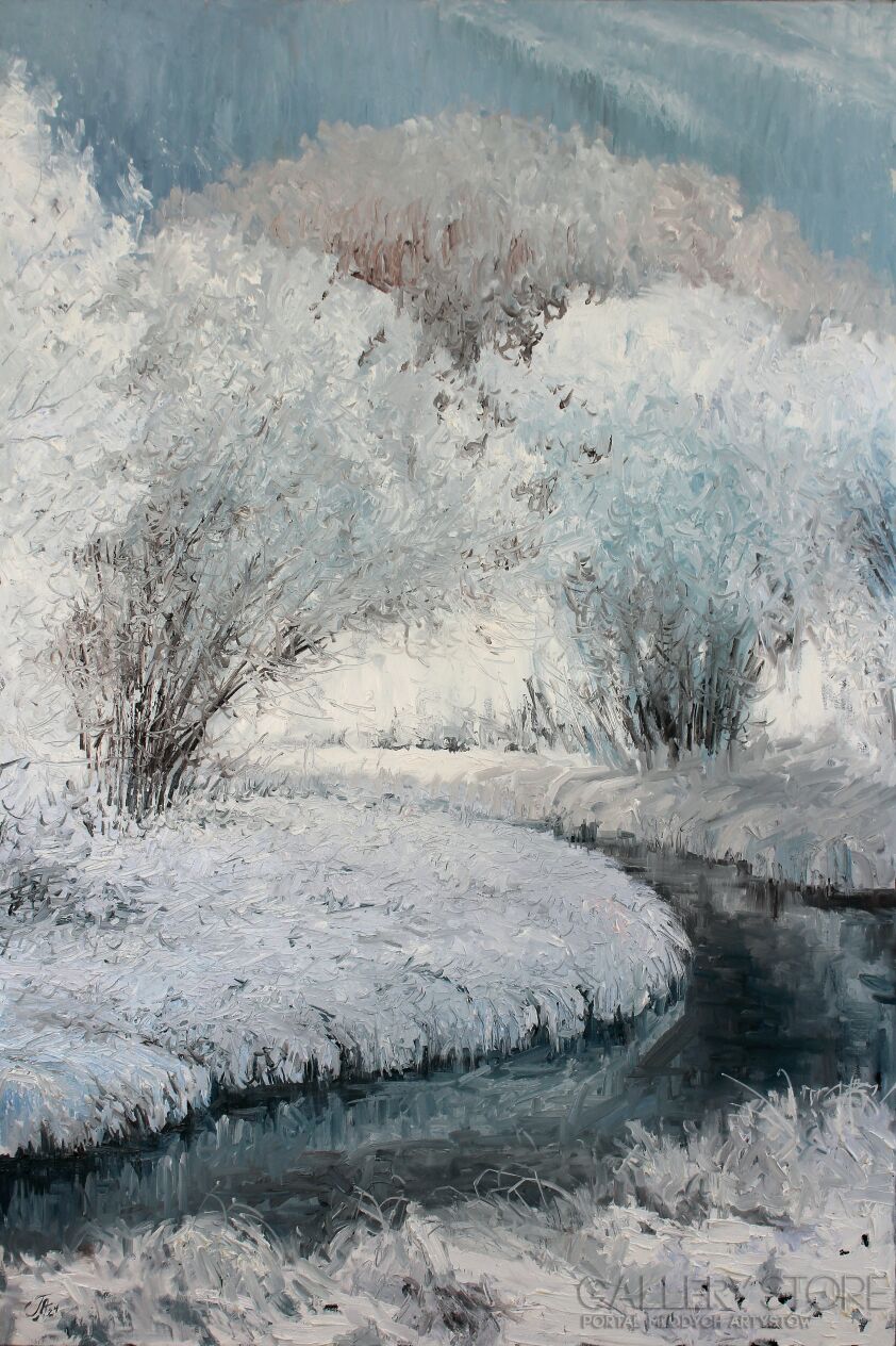 Anatolij Gwozdiuk-Zimowy spokój-Malarstwo