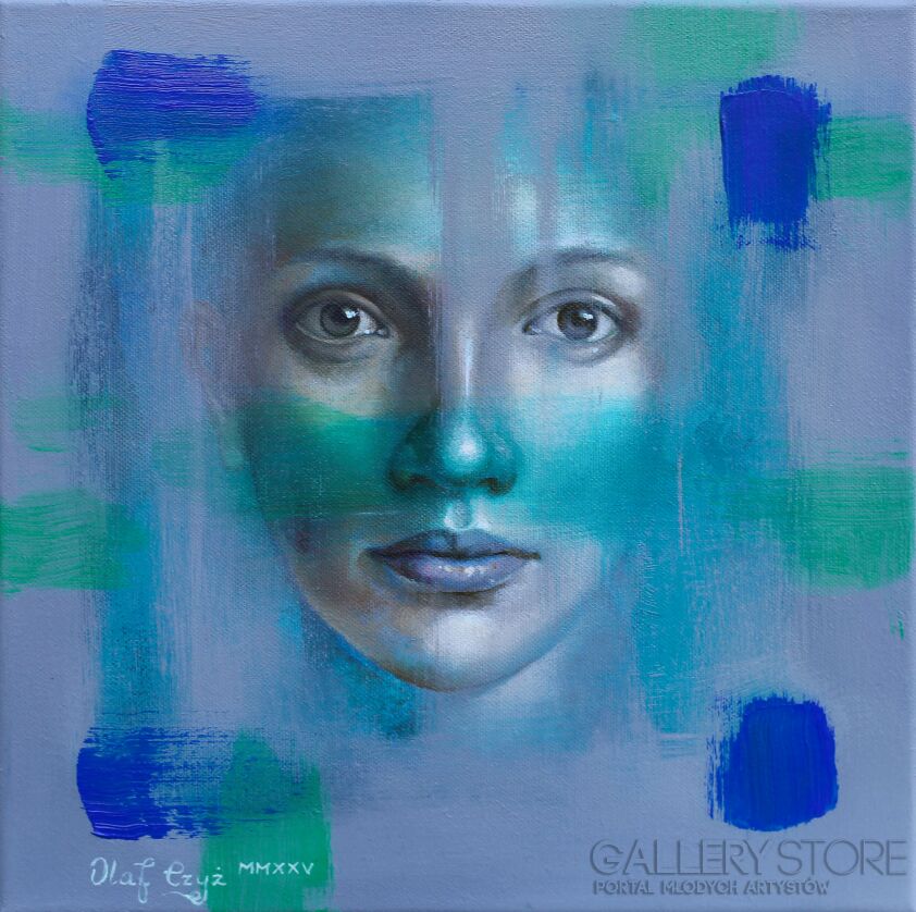 Olaf Czyż-Kompozycja z kobaltem i zielenią Veronese-Malarstwo