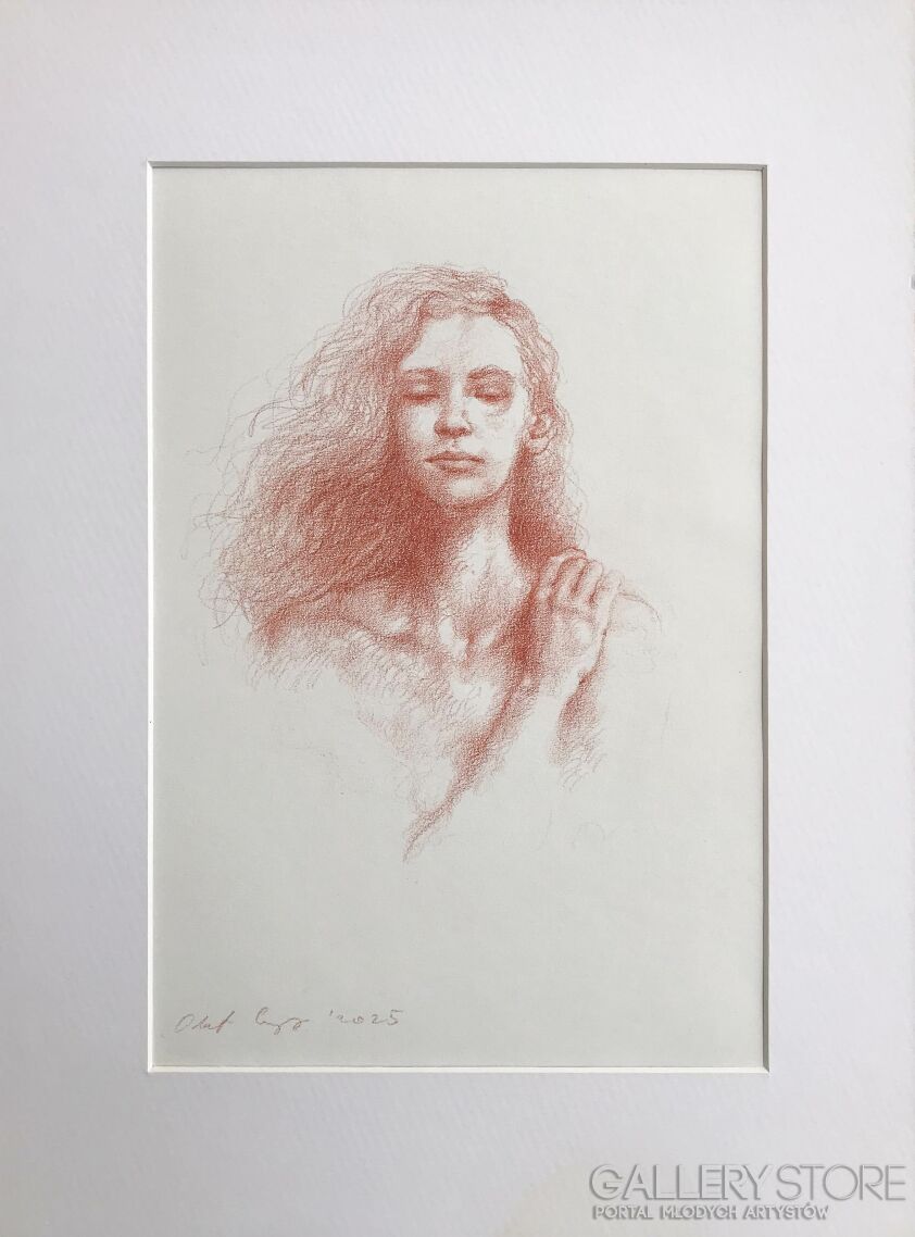 Olaf Czyż-Akt barwiony sangwiną VI-Rysunek