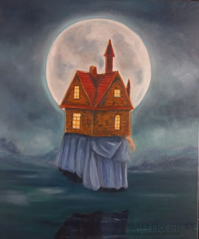 Agnieszka Janik-Cały dom na mojej głowie-Malarstwo