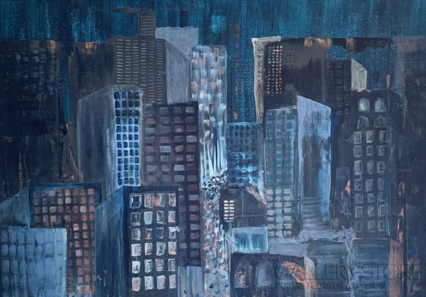 Weronika Sobecka-New York II-Akryl