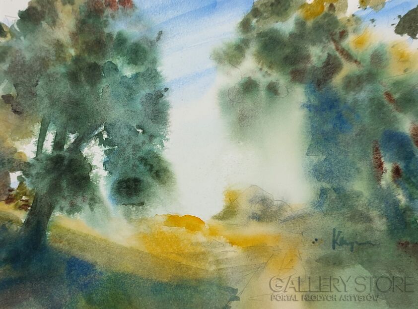 Marta Kacpura-Pestkownica. Słoneczna ścieżka-Malarstwo