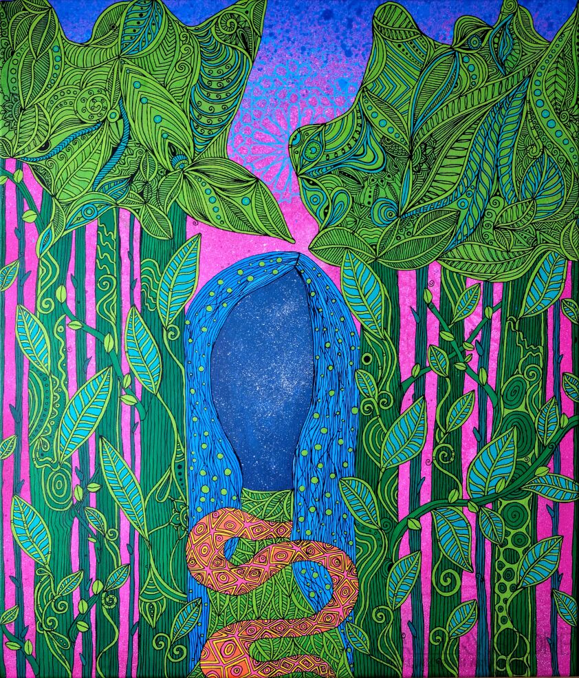 Luiza Poreda-Nature is my medicine-Akryl
