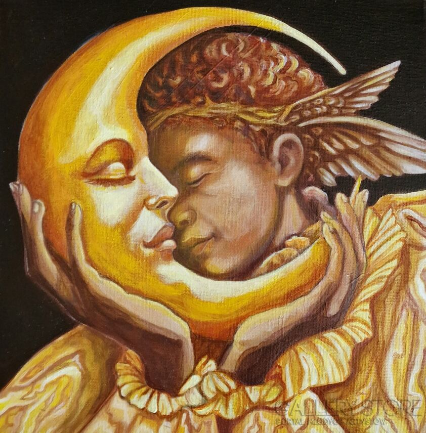 Danuta Kolis-El Chico de la Luna-Malarstwo