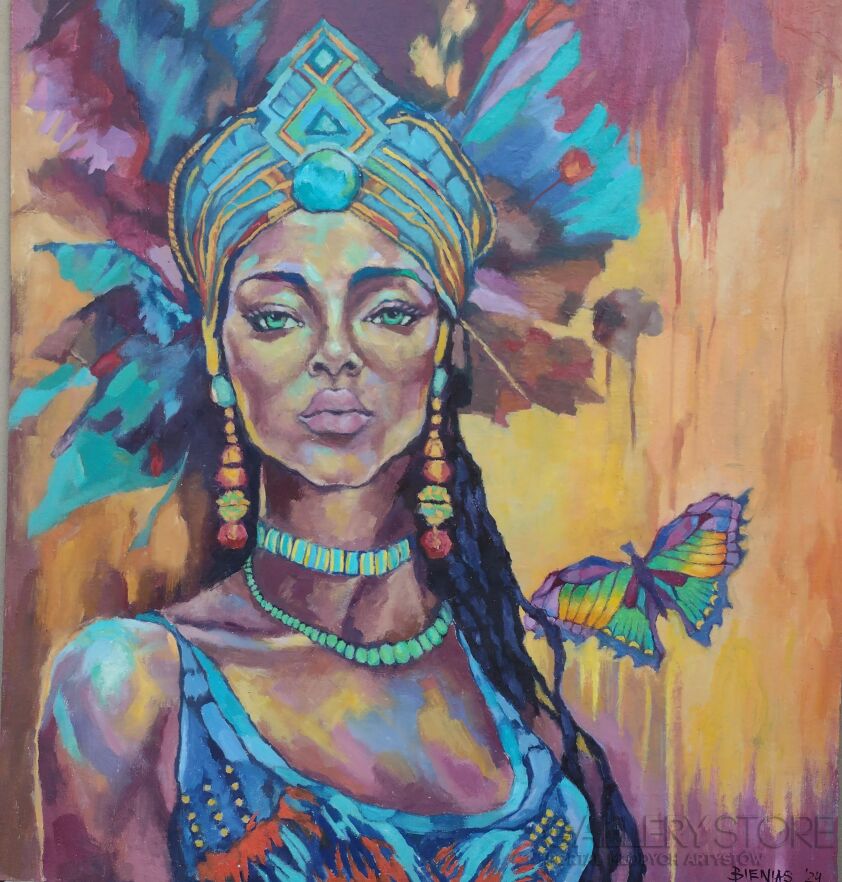 Maciej Bienias-Nubijska piękność-Malarstwo