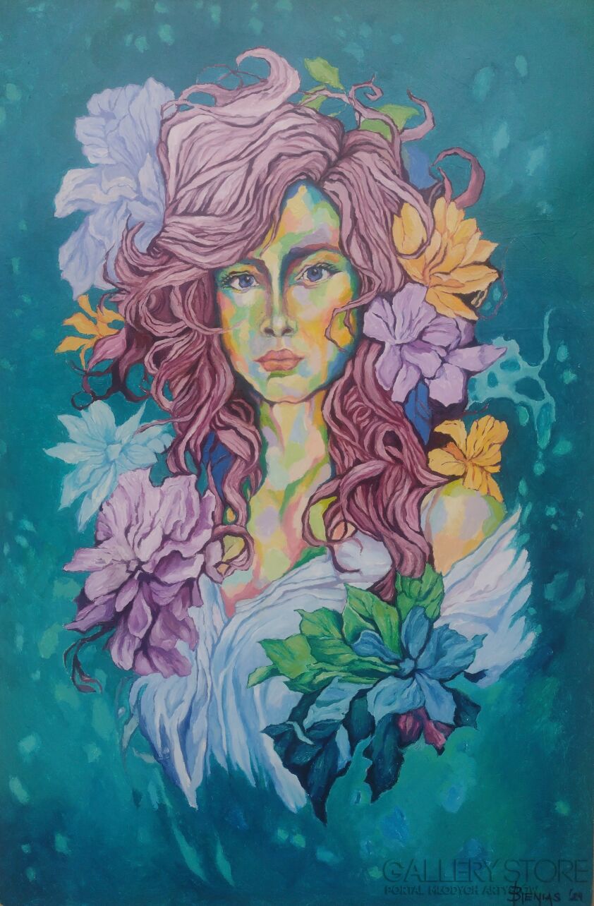 Maciej Bienias-Wenus w magnoliach-Malarstwo