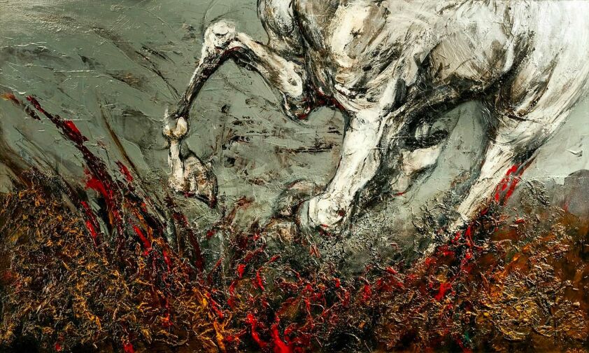 Alan Konopczyński-WHITE HORSE-Malarstwo