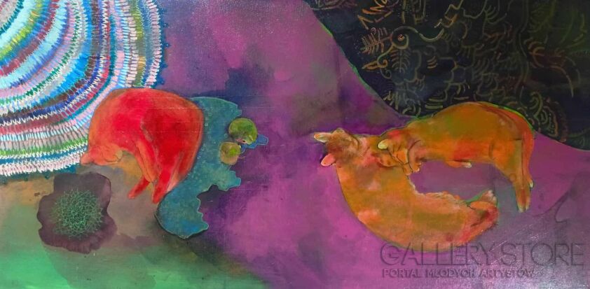 Marzena Miszczuk-Głowacka-Tęcza i jednorożce-Malarstwo