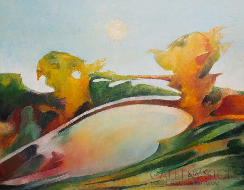 Roman Lewandowski-Jezioro-Malarstwo