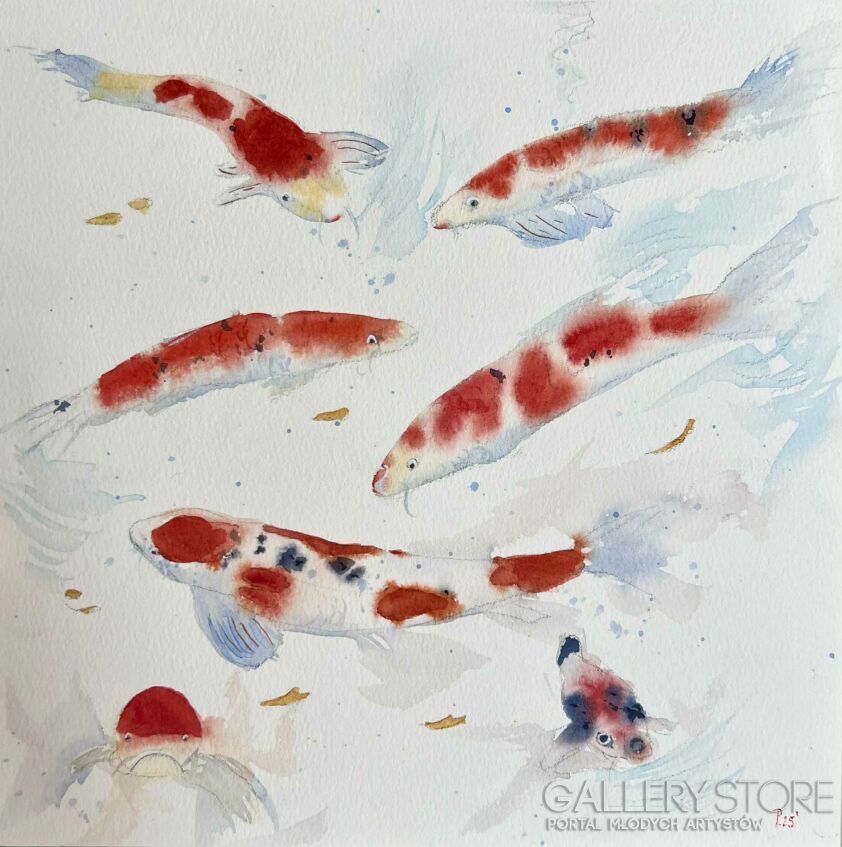 Paulina Yama-Ryby koi-Malarstwo